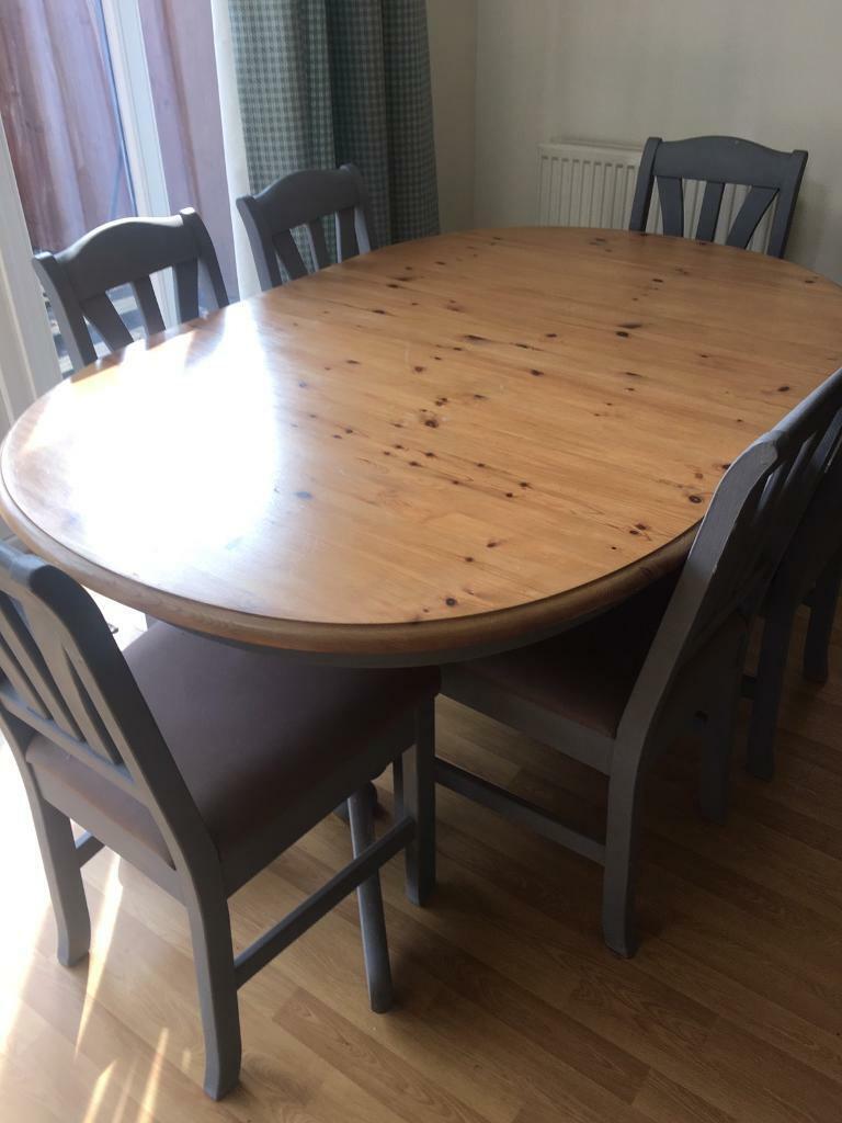 Solid wood  oval extending table  IKEA  in Nottingham 