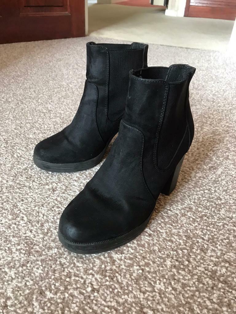 Primark Black Heeled Ankle Boots | in Derby, Derbyshire | Gumtree