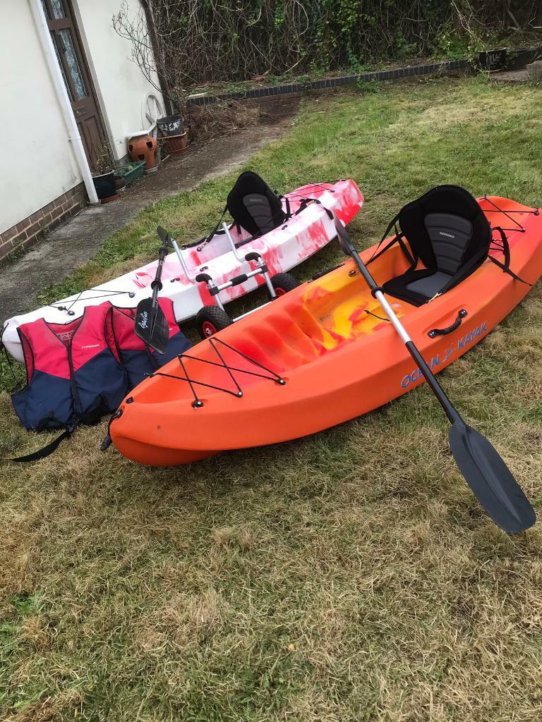 Two ocean kayaks come complete with everything in Bournemouth, Dorset