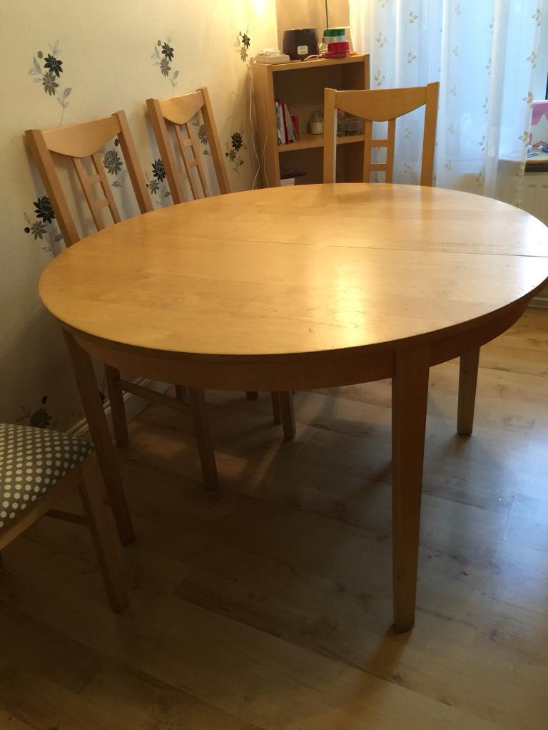 Ikea Birch Veneer Dining Table FREE FREE FREE | in Crawley ...