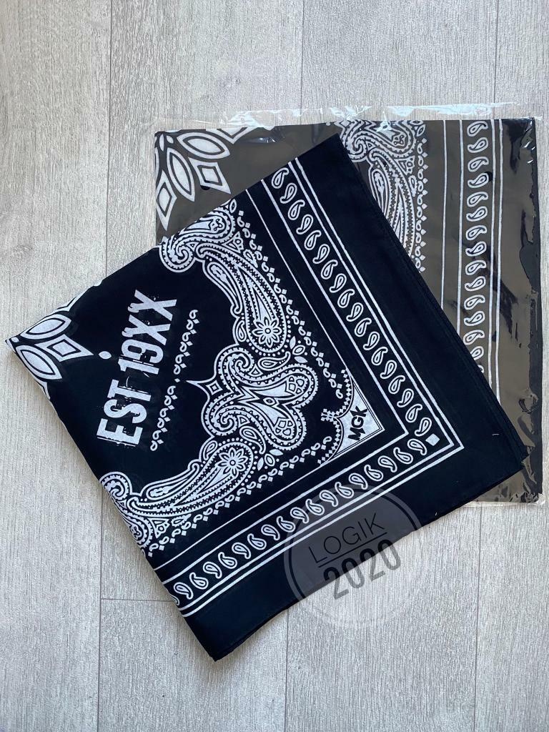 Machine Gun Kelly MGK EST XX Brand New Black Bandana Merch reusable