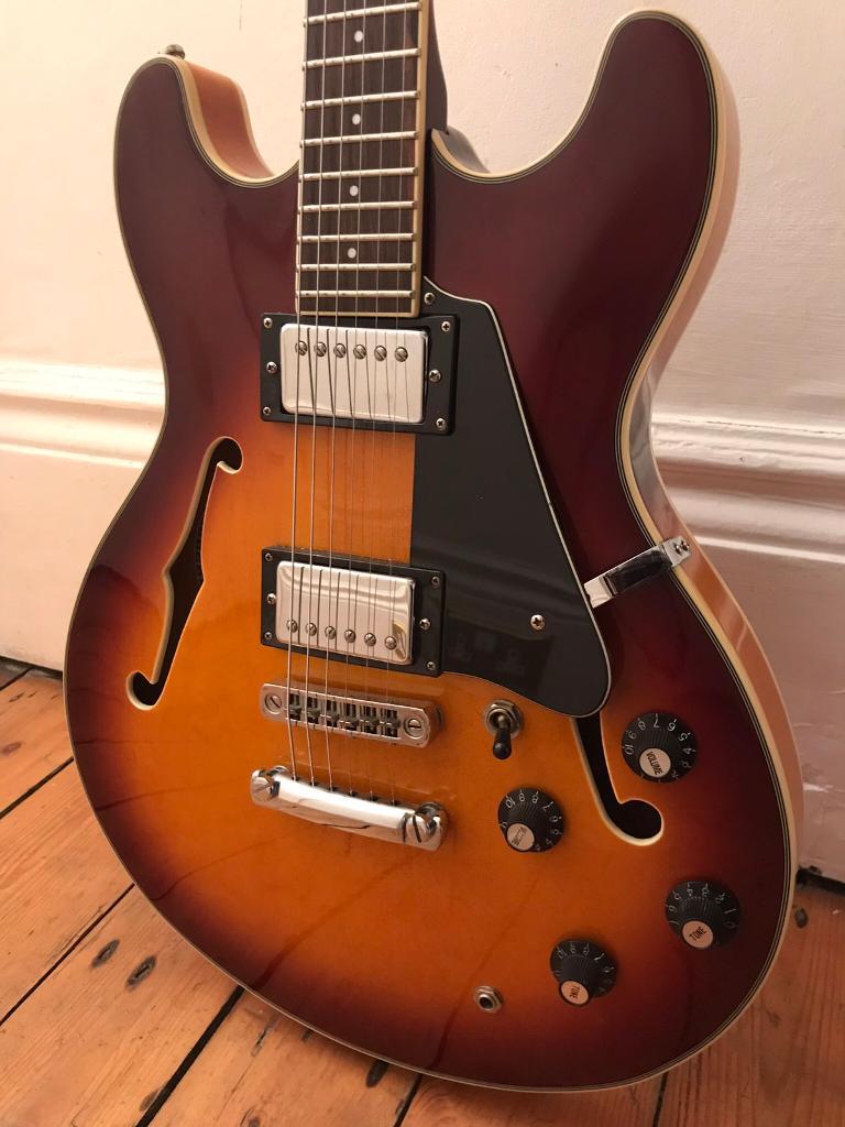 REDUCED Aria Pro II TA40 electric semi hollow guitar in Newcastle