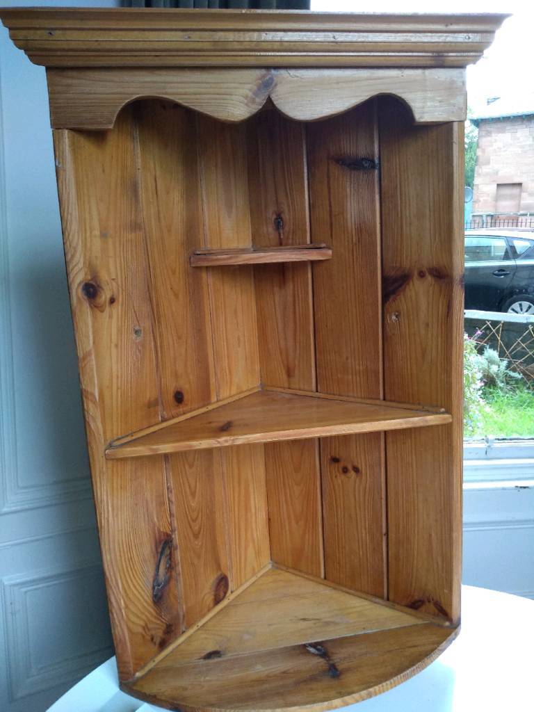 Large pine corner shelf unit/dresser top in Langside, Glasgow Gumtree
