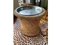 Wanted small round wicker table 