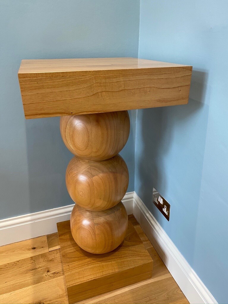Tall solid wood table stand. | in Bothwell, Glasgow | Gumtree