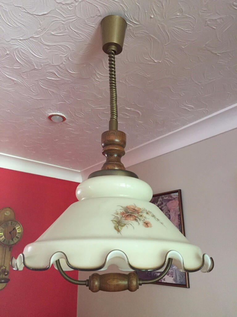 Pull Down Ceiling Light Vintage Retro 18 Across At The Bottom In Norwich Norfolk Gumtree