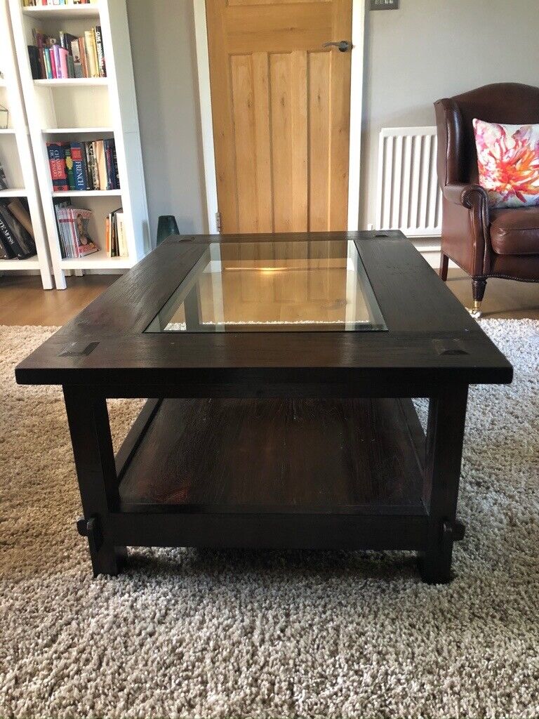 LOMBOK Glass Topped Coffee Table - Great Condition | in ...