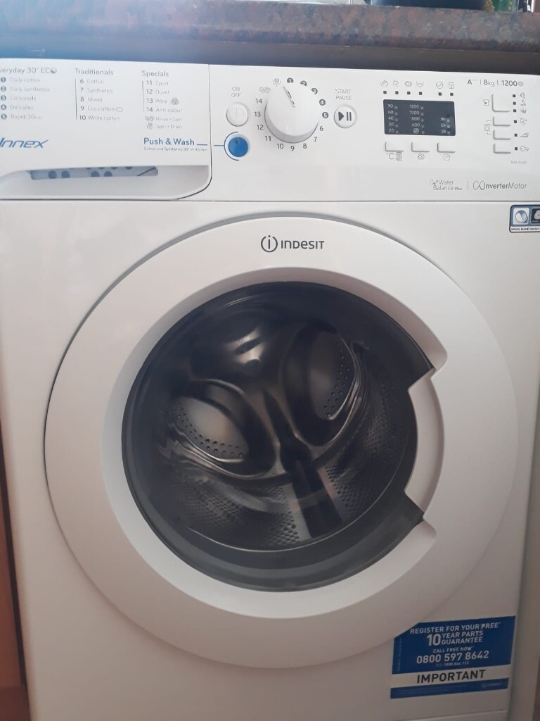 Indesit washing machine 8kg drum size in Tower Hamlets, London Gumtree
