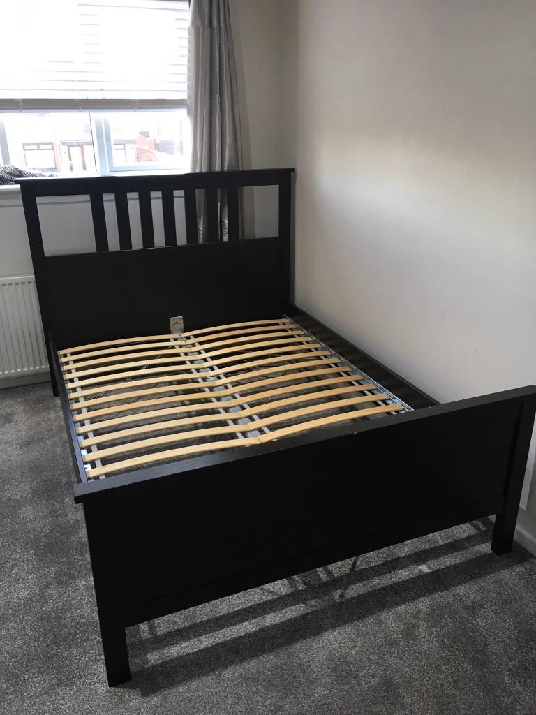 Ikea Hemnes Black Double Bed in Hamilton, South Lanarkshire Gumtree