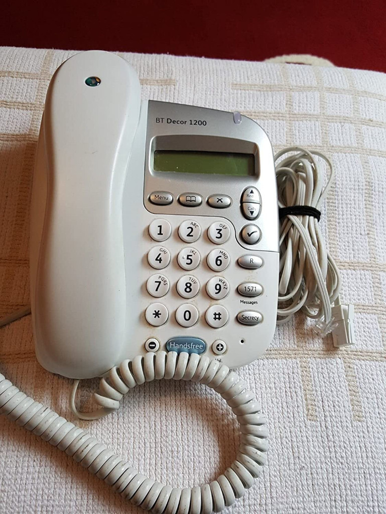 BT 024863 Decor 1200 Corded Phone with Caller ID (Chalk white) in