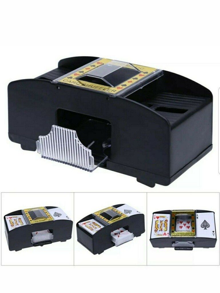 2 deck automatic card shuffler poker cards shuffling