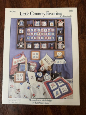 Graph-It Arts ''Little Country Favorites'' Bk 7#D Cross Stitch Chart OOP 1987
