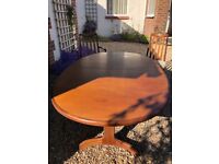 VINTAGE G-PLAN FRESCO EXTENDABLE TABLE with 6 CHAIRS