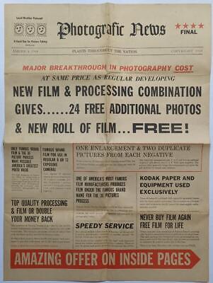 VINTAGE 1964 PHOTOMATION 36 PICTURES LAB ADVERTISEMENT NEWSPAPER PHOTOGRAPHY
