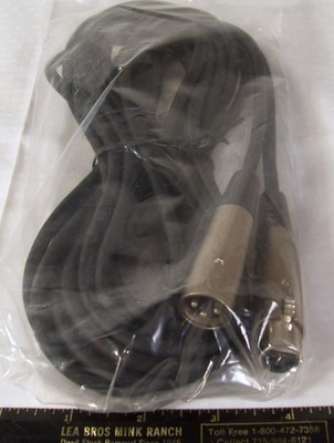 Vanco Lo Low Noise Singing Mike Cable 20 feet MKC-1 New