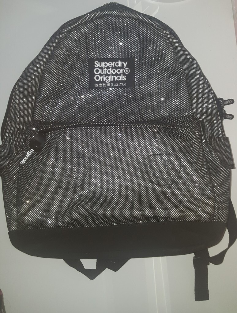 superdry glitter backpack