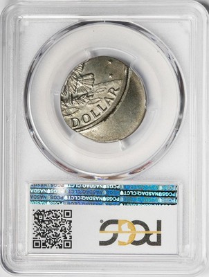 PCGS MS64 Off Center on a 6 Gram Taiwan $1 Planchet Ike Dollar Mint Error Unique