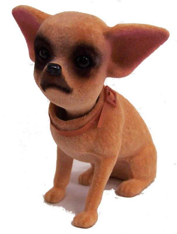 STAND UP NOVELTY BOBBING HEAD CHIHUAHUA mexican DOG bobble  dogs car dash board