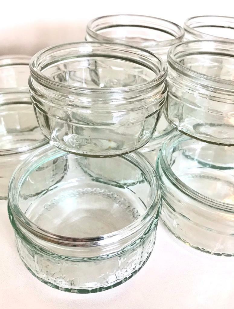 12 glass Ramekin Dessert Dishes, Dip Bowls, Tealight/Candle Holders