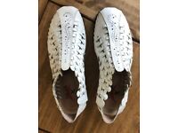Ladies Pikolinos, White leather, shock absorbers Slingback,Sandles size Euro 38