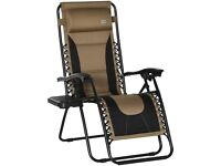 Patio Sun Lounger with Cup Holder