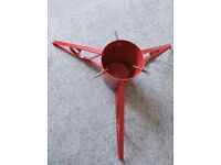 Christmas tree stand red
