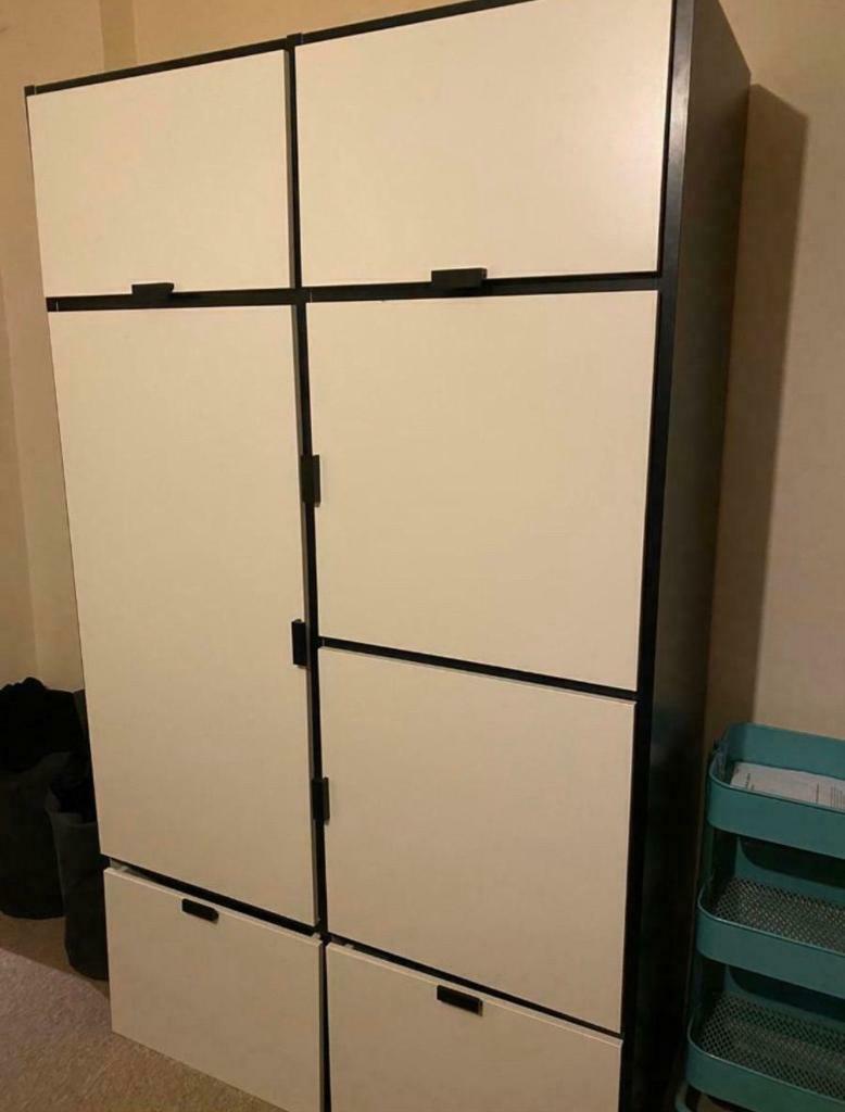 Free Delivery Ikea Odda White Wardrobe Good