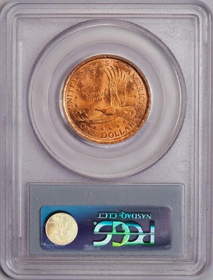 2000 PCGS MS63 Missing Clad Layer Sacagawea Dollar Mint Error Great Eye Appeal