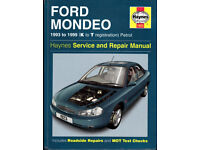 HAYNES FORD MONDEO SERVICE & REPAIR MANUAL 1993 to 1999 PETROL