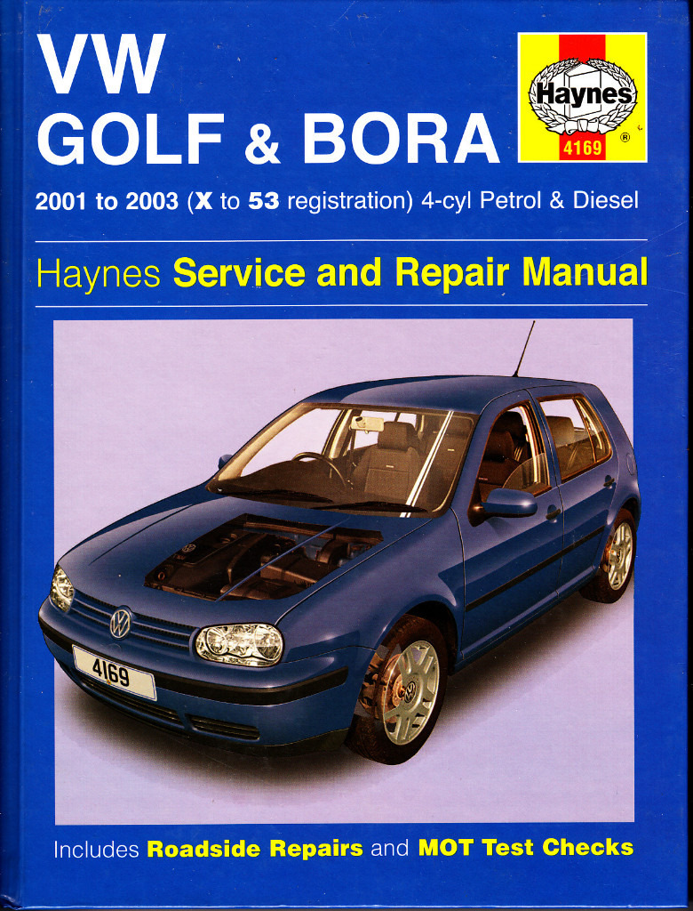 HAYNES VOLKSWAGEN VW GOLF & BORA SERVICE REPAIR MANUAL 2001 - 2003 PETROL &  DIESEL