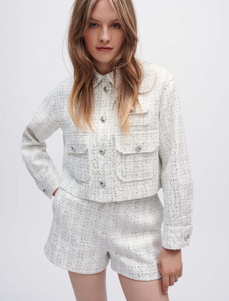 最終価格レディメイドTWEED SHIRT JACKETツジャケッ READYMADE＞TWEED SHIRT JACKET (RE-MX-KH-00-00-189) | MAKES