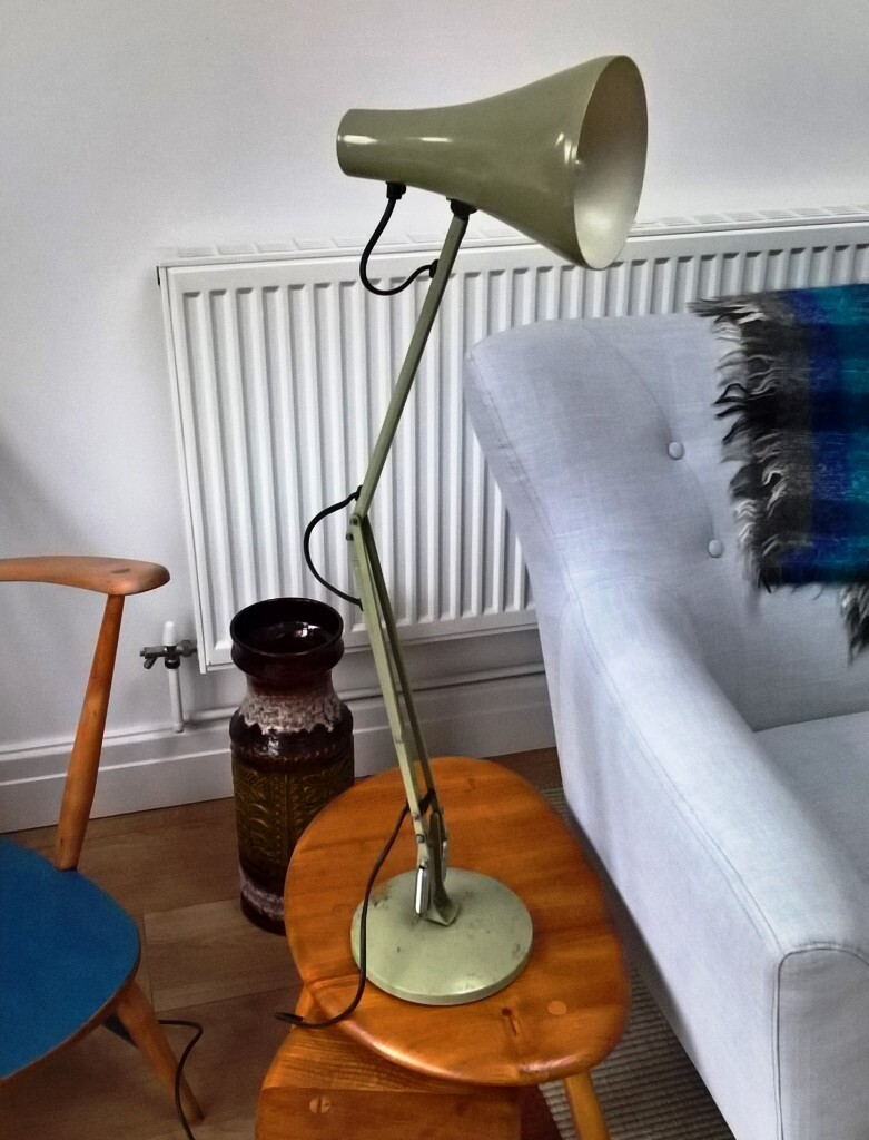 VINTAGE GREEN ANGLEPOISE LAMP LIGHT, DESK, 1970S HERBERT TERRY DESIGN, RETRO MID CENTURY in