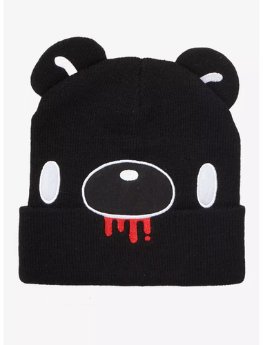 Mori Chak Gloomy Bear Black 3D Ears Knit Beanie Hat | eBay