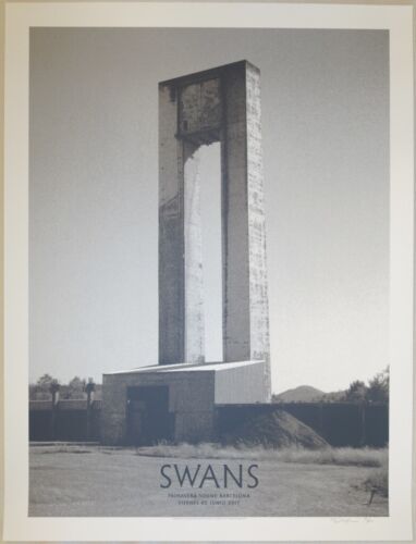  2017 Swans - Barcelona Silkscreen Concert Poster by Crosshair