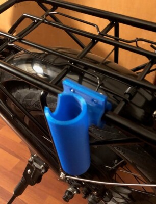 3D Printed Fishing Rod Holder Rack Mount for E-Bike
