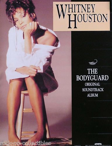 Whitney Houston 1993 Bodyguard Soundtrack Original Promo Poster 