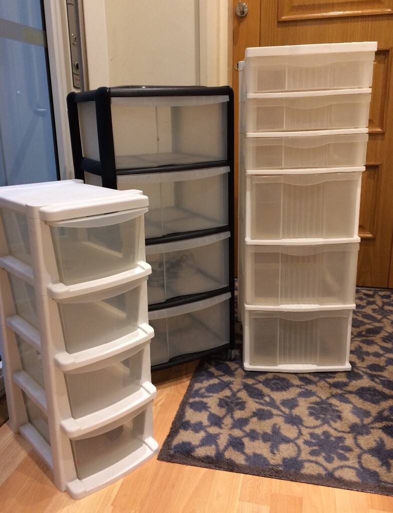 1 drawer plastic storage
