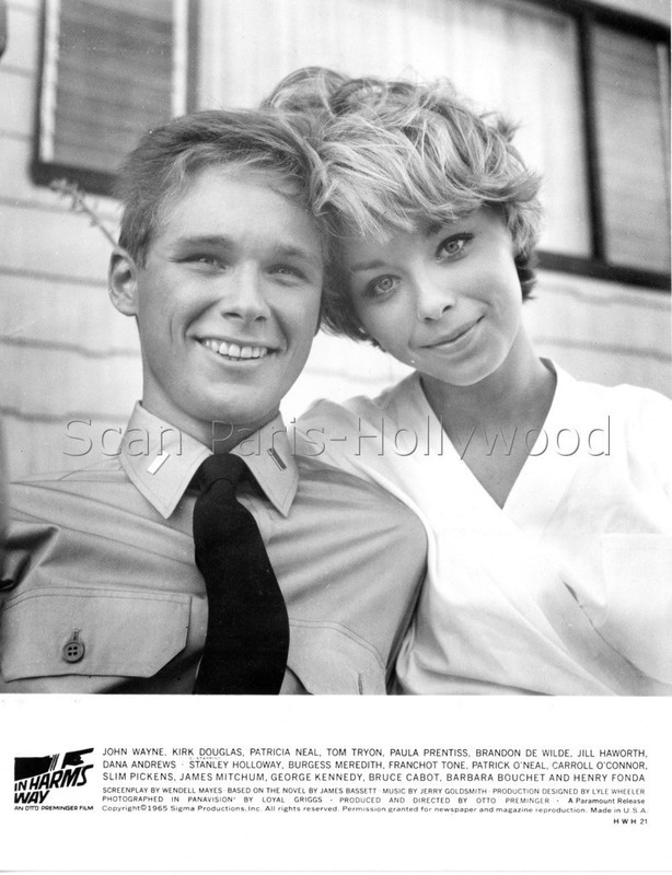 Patrcia Neal Tom Tryon  Premiere Victoire 1965 In Harm'S Way Vintage Photo