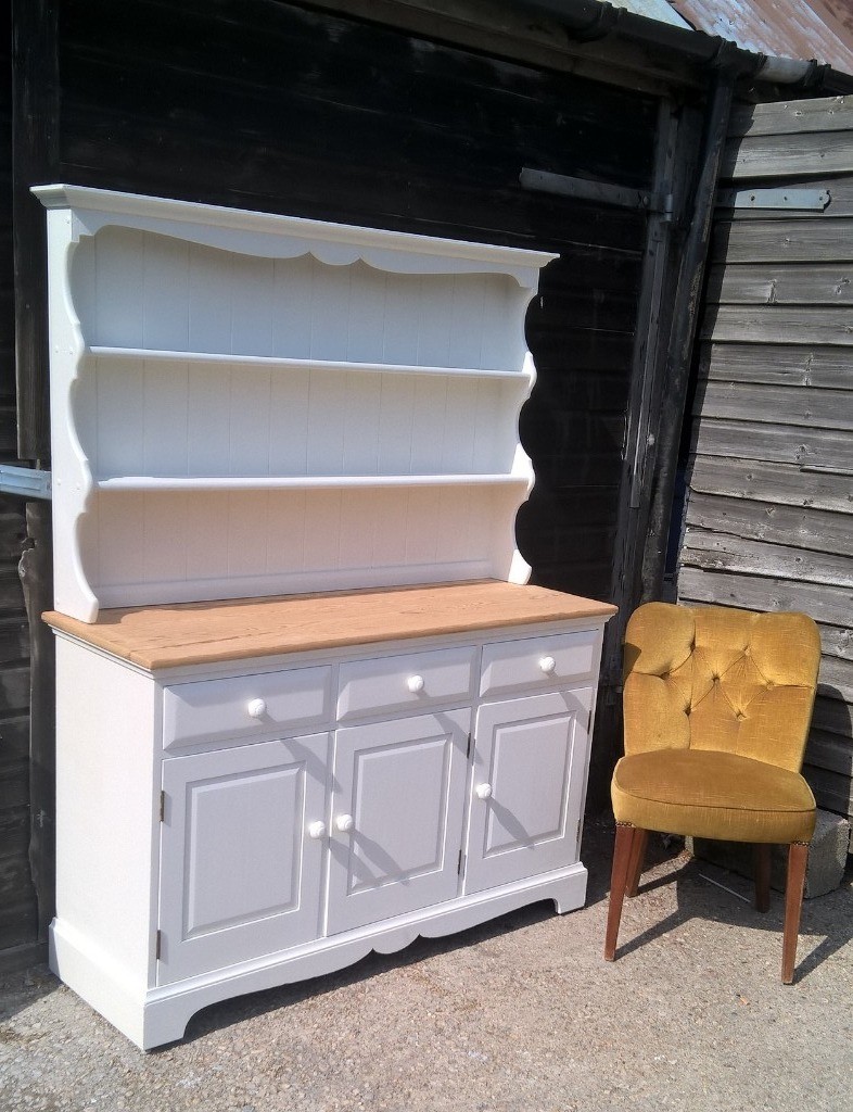 Rare Pine Ercol Welsh Dresser *DELIVERY INC* Vintage White Shabby Chic