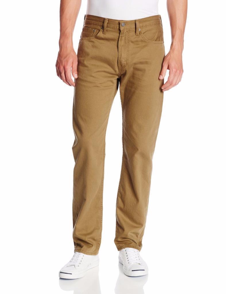 

МУЖСКИЕ ОРИГИНАЛЬНЫЕ ПРЯМЫЕ ДЖИНСЫ LEVIS STRAUSS 505 ПРЕМИУМ ИЗ САРЖИ 505-1149, Коричневый, Levi's 505