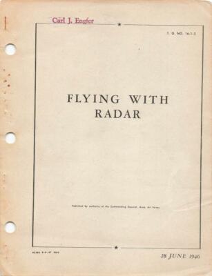 1946 AAF FLYING WITH RADAR B-25J,C-45F,C-54 PILOTS FLIGHT MANUAL HANDBOOK-CD