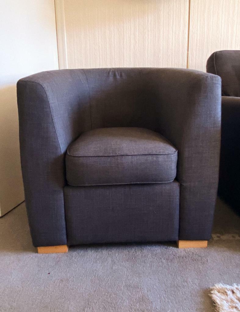 DFS Charcoal Grey Tub Chair in Adel, West Yorkshire Gumtree