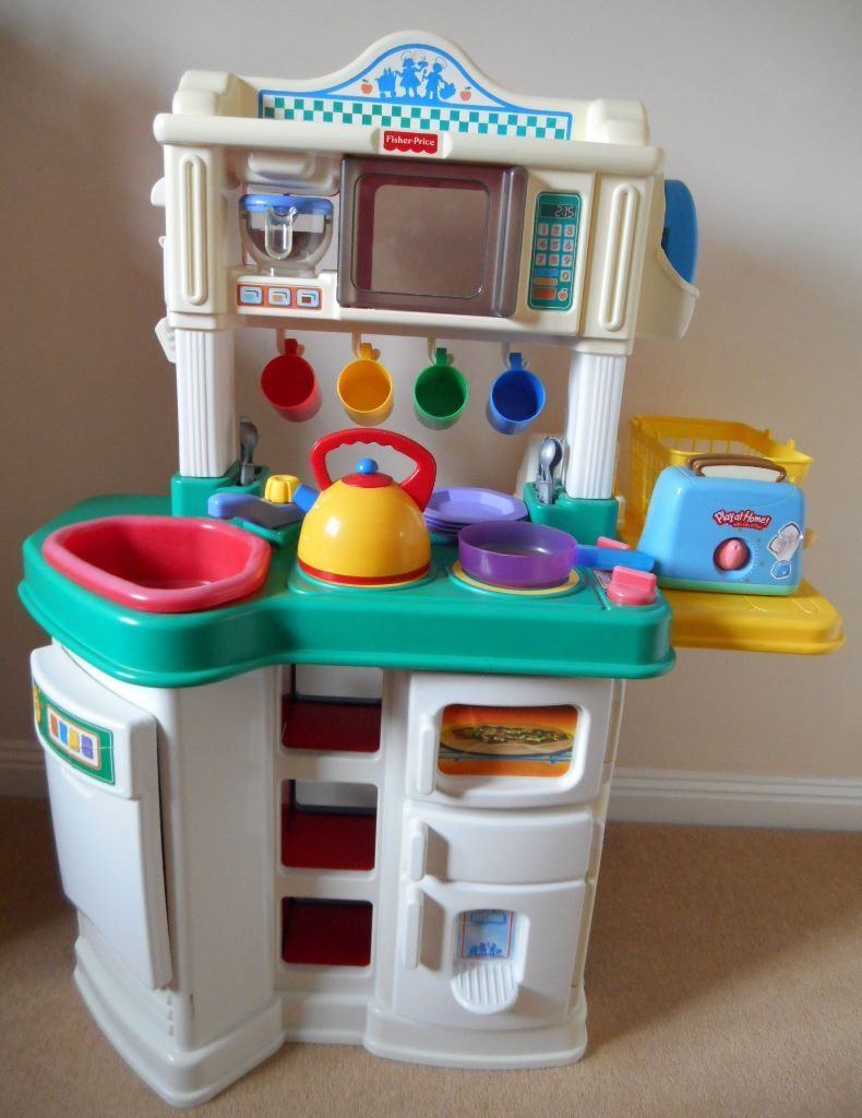 Fisher Price  Kitchen  play set  and box of accessories for 