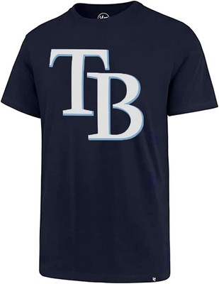 Tampa Bay Rays Mens Crew Neck T Shirt Soft Cotton Team Logo Sizes S to XXL