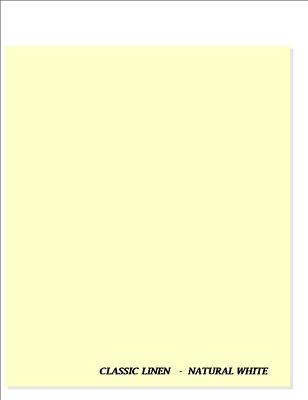 Neenah Classic Linen- Natural White- #80  25 Sheets