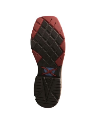 Pre-owned Twisted X Work Boots Mens 12" Wp Wide Square Smokey Brown Mxbw002 In Smokey Chocolate