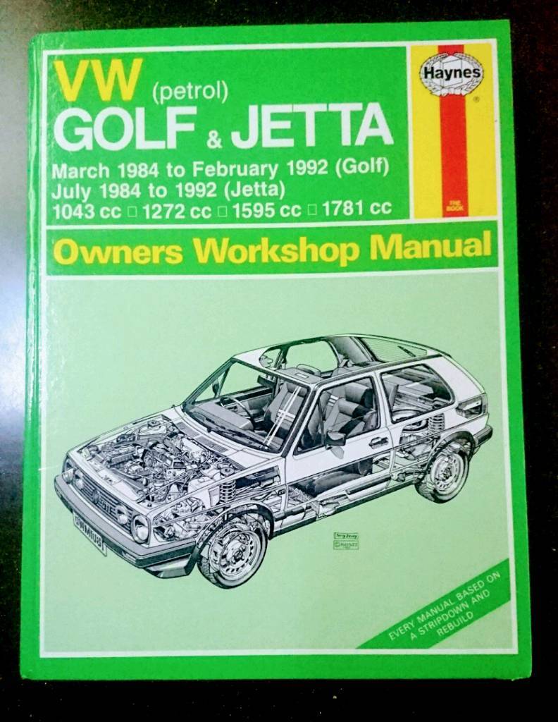 VW Golf and Jetta Haynes service manual