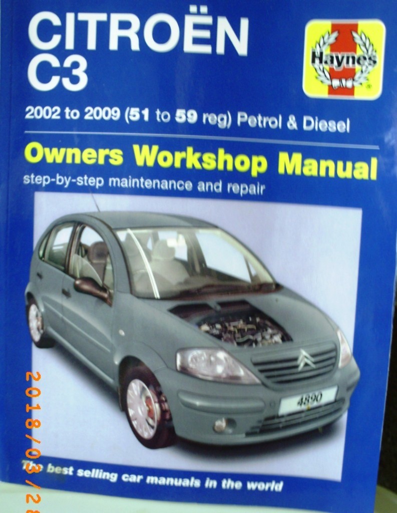 Car manual, Citroen C3 2009-2009 petrol/diesel.