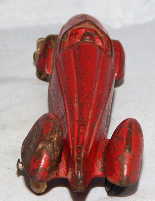 Vintage Sun Rubber #37 Red Open Racer 6 1/2