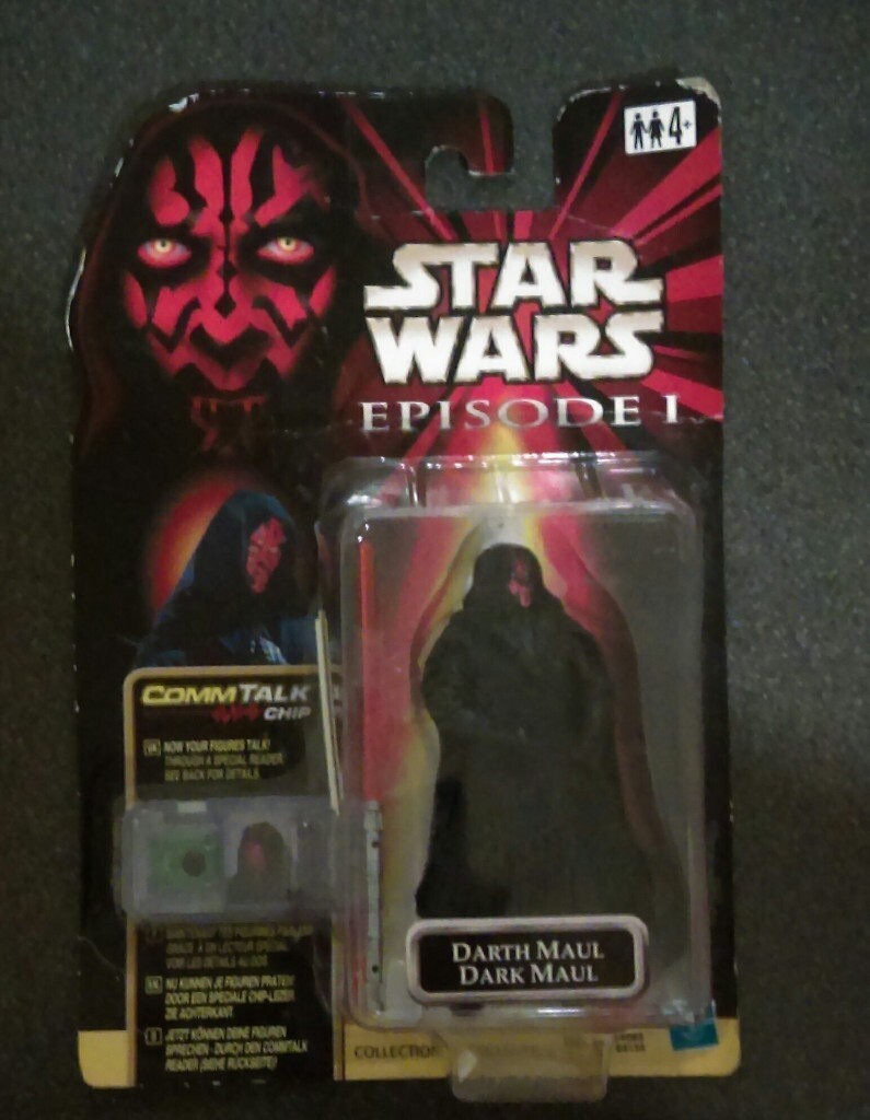 DARTH MAUL Action Figure Star Wars Episode 1 CommTalk Hasbro 1999